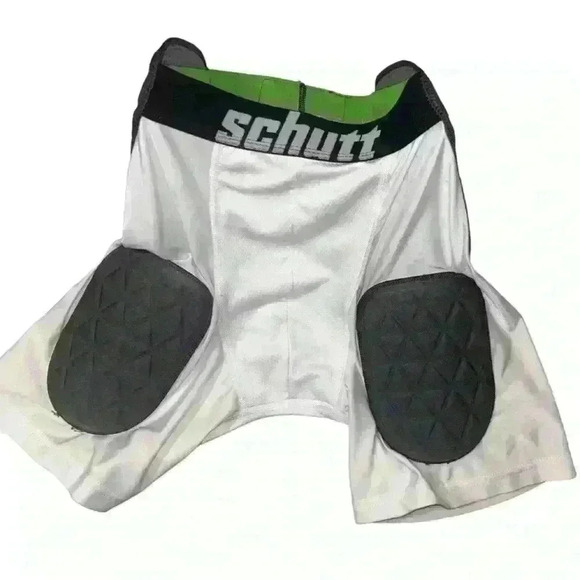 Schutt Padded Tri Football Girdle Size Small White Compression Shorts All-in-One - Picture 1 of 4